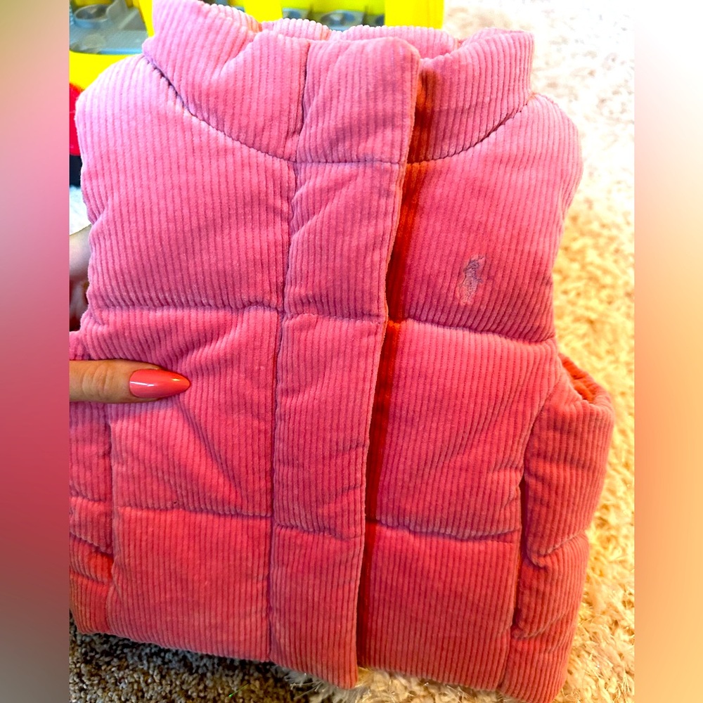 Ralph Lauren infant pink vest brand new